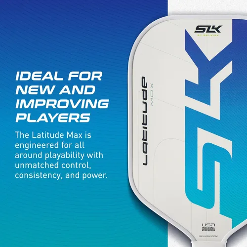 Miniatura 4 de Selkirk Sport SLK Latitude 13mm Pickleball Paddle Graphite Face with SpinFlex Surface & SX4 Polymer Core Lightweight Pickleball Paddles for Men