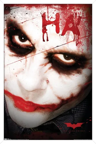 Miniatura 13 de Trends International DC Comics Movie - Póster de pared de The Dark Knight - The Joker Ha in Blood de 14.725 x 22.375 pulgadas, versión enmarcada