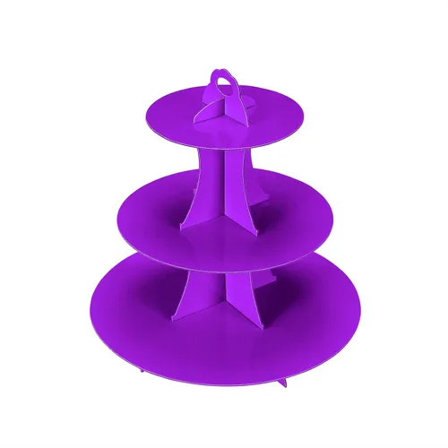 Miniatura 19 de YLDW Soporte para Cupcakes de 3 Niveles, Soporte para Pastel, Torre de Soporte para Cupcakes DIY Escalonada para Exhibiciones de Mesa de Postres