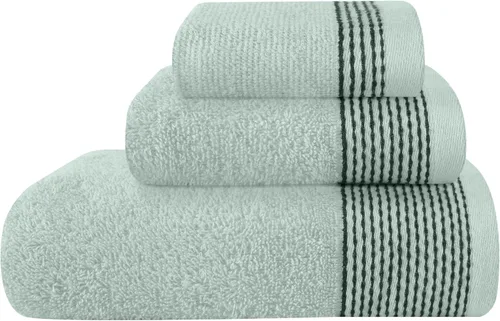Miniatura 55 de Belizzi Home Juego de 3 toallas de algodón ultra suave, contiene una toalla de baño de 28 x 55 pulgadas, una toalla de mano de 16 x 24 pulgadas y un