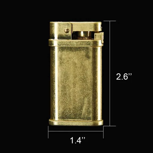 Miniatura 7 de Encendedor vintage de cobre de queroseno y cobre, encendedores de latón resistentes al viento para hombres, papá, marido (combustible no incluido)