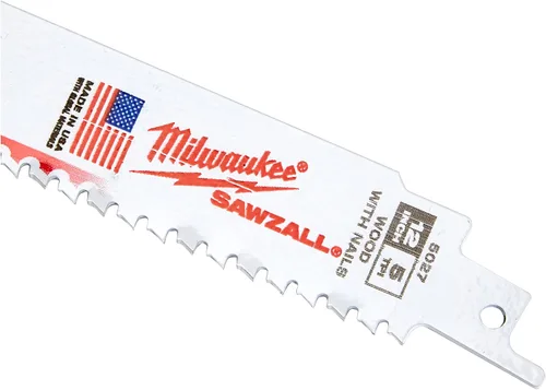 Miniatura 3 de Milwaukee 48-00-5027 The AX - Hoja Super Sawzall de 12 pulgadas, 58 TPI Super Sawzall, paquete de 5, bi-metal