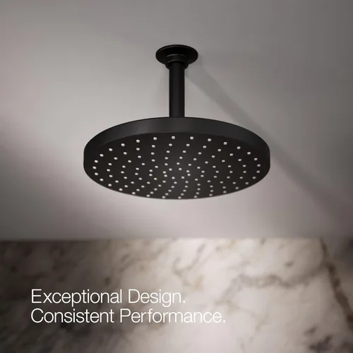 Miniatura 8 de Kohler 76465-G-BL Awaken® 10" cabezal de lluvia de una sola función, 1.75 gpm, negro mate