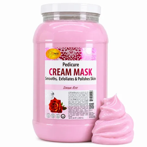 SPA REDI - Crema en Mascarilla para Cuerpo y Pies, Rosa Sensual, 128 Oz - Masaje de Pedicura para Pies y Cuerpo Cansados, Hidratante, Piel Fresca -