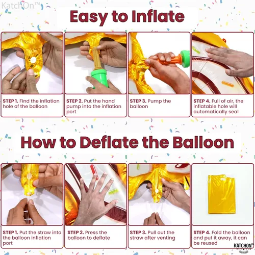 Miniatura 3 de KatchOn, Globo gigante con forma de dona número 7 – 40 pulgadas Globo de cumpleaños 7 para decoraciones de fiesta Globo 7 Globos de dona
