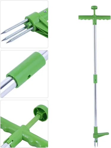 Miniatura 9 de Extractor de malezas y desbrozadora de malezas, portátil para desbrozadora de hierbas, mango largo, herramienta de eliminación de raíces de césped
