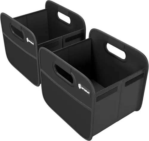 Miniatura 14 de Sposuit Organizador de maletero para automóvil, almacenamiento plegable de 70 litros con 11 bolsillos y asas reforzadas, organizadores de maletero