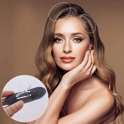 Miniatura 5 de TCOTBE Almohadillas para el cabello con volumen de princesa esponjosa para mujer (4) y peines (2) insertos - Juego de 6 piezas para peinados