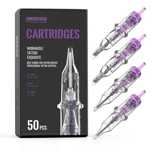 Miniatura 9 de Wormhole Tattoo Agujas de cartucho, 20 cartuchos desechables de aguja de tatuaje 7M1, estándar de 7 pilas Magnum para bolígrafo de tatuaje, máquina
