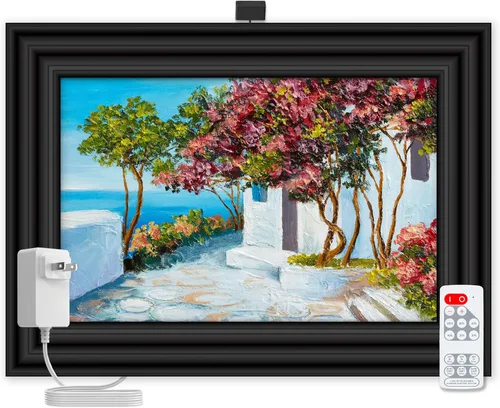 Iluminación situ: Luz LED compacta con control remoto de la serie Micro enchufable, 3000 K, fabricada en Estados Unidos Negro