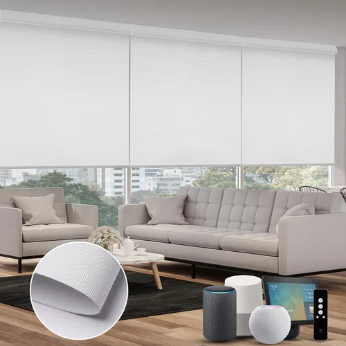 Miniatura 39 de SmartWings Persianas Motorizadas con Filtro de Luz, Compatible con Matter Thread Homekit Z-Wave Alexa Google, Persianas con 70% de Opacidad Safari