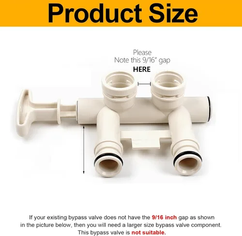 Miniatura 3 de Kit adaptador de instalación de suavizante de agua 7280203 compatible con Kenmore, GE, Whirlpool, Morton, NorthStar, EcoWater, EcoPure etc