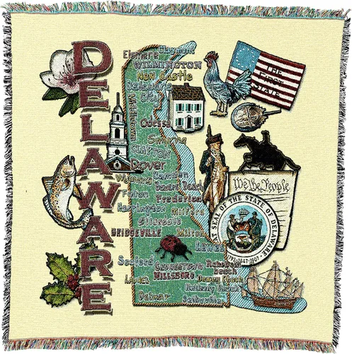 Miniatura 22 de Pure Country Weavers State of Alabama - Manta cuadrada para regalo, manta de tapiz tejida de algodón, fabricada en los Estados Unidos