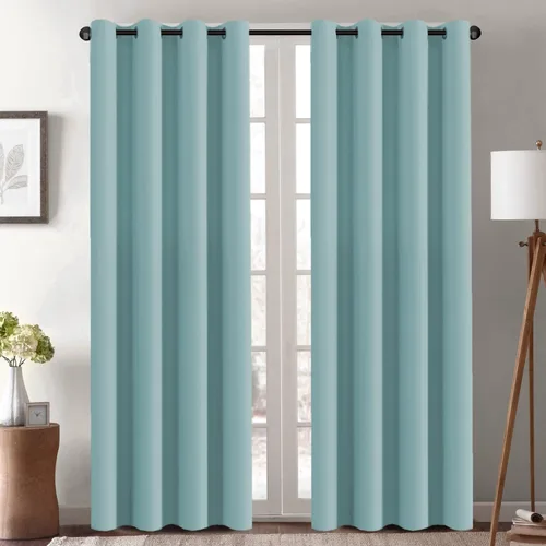 Miniatura 23 de H.VERSAILTEX - Cortinas blackout con aislamiento térmico y ojales en la parte superior, para patios, puertas correderas y división de habitaciones