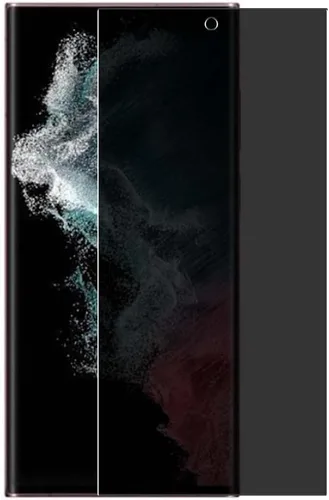 Protector de pantalla de privacidad, compatible con Samsung Galaxy S22 ULTRA antiespía TPU (protectores de vidrio no templado), color negro