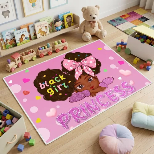 Miniatura 31 de Alfombra de gato para habitación de niñas, diseño de dibujos animados, decoración para dormitorio, bonita alfombra de área de gatos, alfombras