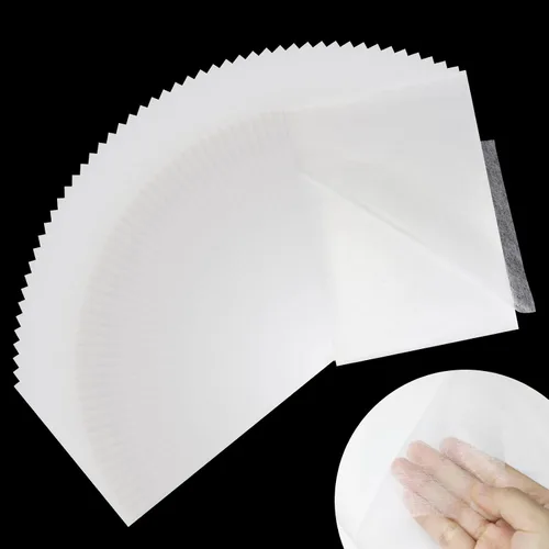 Miniatura 11 de Stitch Witchery - 20 hojas, 8 x 12 pulgadas, cinta fusible para aplicaciones de tela, interfaz fusible de peso medio, tela de unión fusible
