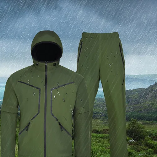 Miniatura 9 de K.E.J. Chaqueta de lluvia de golf, impermeable, trajes de lluvia de golf para hombres, equipo de lluvia de golf