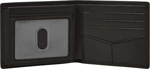 Miniatura 13 de Fossil Derrick - Cartera plegable de piel con bloqueo RFID y ventana de identificación abatible para hombre