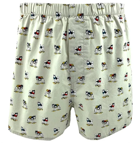 Miniatura 3 de Calzoncillos tipo bóxer de algodón con estampado novedoso y brillante para hombre