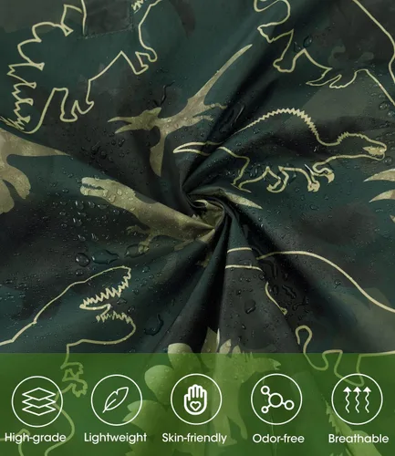 Miniatura 5 de WAWSAM Poncho de lluvia ligero para niños, impermeable, reutilizable