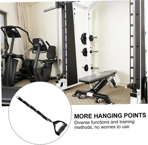 Miniatura 2 de Kisangel Bandas de resistencia de fitness resistentes, asas de tracción, cinta de tensión negra para equipos de fuerza y entrenamientos de bíceps, 2