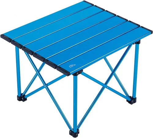 Miniatura 11 de iClimb Mesa plegable de camping compacta ultraligera con bolsa de transporte (plata - L)