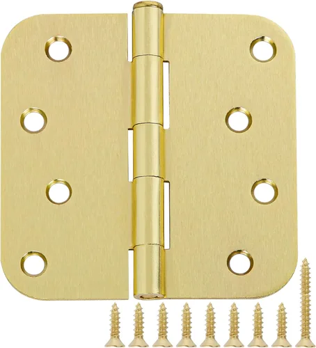 Paquete de 3 bisagras de puerta de 4 pulgadas, herrajes dorados, bisagras de puerta interior de 4 pulgadas, gabinete de cocina resistente al aire