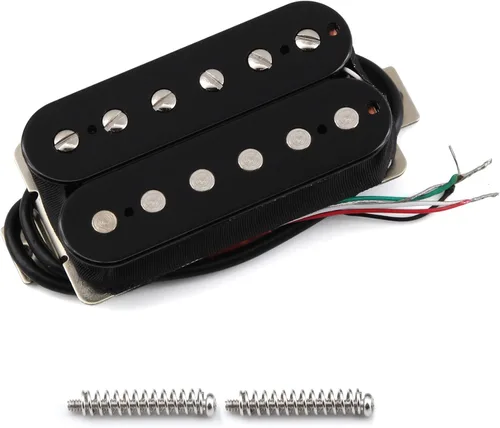 Miniatura 7 de FLEOR Alnico 5 Pastillas de Guitarra Doble Bobina Humbucker Juego de Cuello y Puente Blanco
