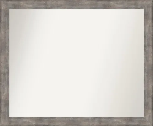 Miniatura 30 de Amanti Art Silver Bathroom Mirror for Over Sink, 24x49 Custom Made Marred Pewter Rectangle Vanity Mirror, Oversize Casual Wood Frame, Hangs Estaño