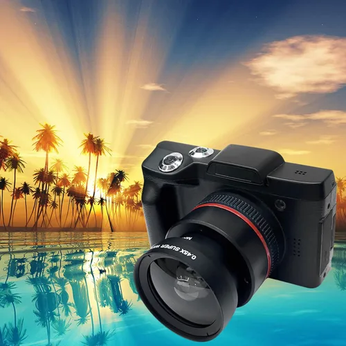 Miniatura 9 de Cámara digital de 1080p para fotografía, mini cámara de vlogging con pantalla grande HD de 2.4 pulgadas, zoom digital de 16x, lente desmontable