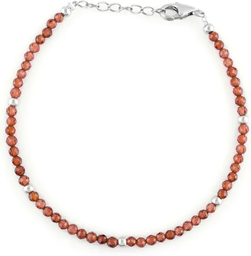 Pulsera delicada de microcuentas de piedras preciosas naturales para mujer, joyería hecha a mano, cristales curativos de chakras, cadena de plata de