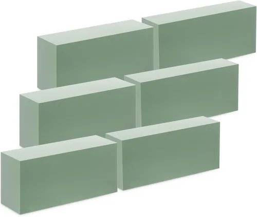 Miniatura 3 de FloraCraft bloques de espuma seca, 2.625 por 3.5 por 7.875 pulgadas, verde, paquete de 6.