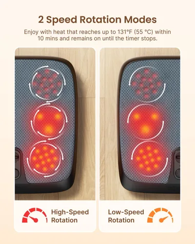 Miniatura 5 de RENPHO Masajeador de pies Shiatsu FSA con calor, regalos del día del padre para marido, gatillo de presión de encendido/apagado habilitado para pies
