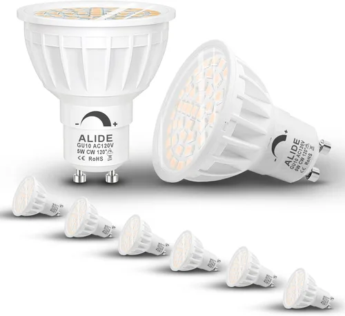 Miniatura 9 de ALIDE Bombillas LED verdes MR16 GU5.3 de 5 W, 20 W, 35 W, 50 W, equivalente a halógeno, 12 V de bajo voltaje MR16, focos LED verdes para paisajes al