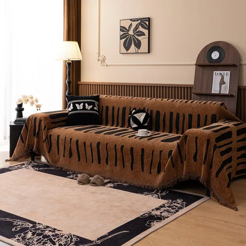 Miniatura 100 de ROOMLIFE Manta Funda Azteca Bohemia para Sofá, Decoración del Hogar Estilo Granja, Fundas de Sofá para Loveseat, Sofás de 2/3 Cojines, Apta