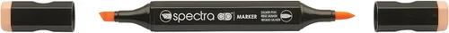 Miniatura 7 de AD Marker Chartpak Spectra, Tri-Nib y cepillo de doble punta, rojo ladrillo, 1 cada uno (S033AD)