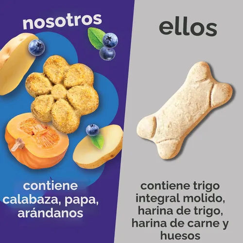 Miniatura 4 de Fruitables Golosinas horneadas para perros, golosinas saludables de calabaza para perros, bajas en calorías y deliciosas, sin trigo, maíz o soja
