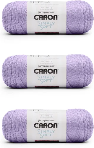 Miniatura 22 de Caron Simply Soft - Hilo verde militar, paquete de 3 unidades de 6.00 oz/6 onzas, 100% acrílico, peinado #4 (mediano), 315 yardas, tejido/ganchillo