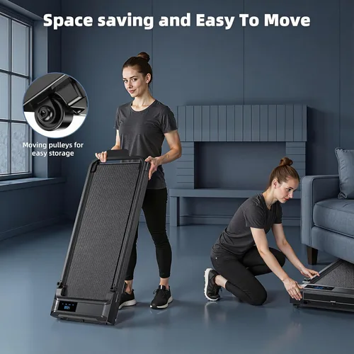 Miniatura 6 de Walking Pad Treadmill for Home - Folding Treadmills with Handle Bar Portable Compact Fold up Indoor Foldable Handles Electric Walk Pads Small Spaces