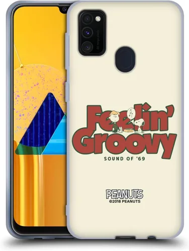Miniatura 173 de Head Case Designs Funda de gel Woodstock 50th con licencia oficial de Peanuts Snoopy Guitar 1969 [protección de grado militar] compatible