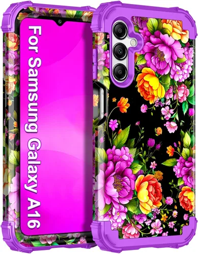 Miniatura 19 de Casetego Funda para Galaxy A16 5G, Tres Capas de Alta Resistencia Robusta a Prueba de Golpes, Protección Completa Rugosa de PC Duro + Parachoques