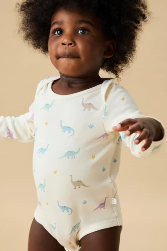 Miniatura 9 de MORI Baby Supreme Comfort - Body de manga larga para niños y niñas, mameluco unisex con cuello sobre y sin níquel