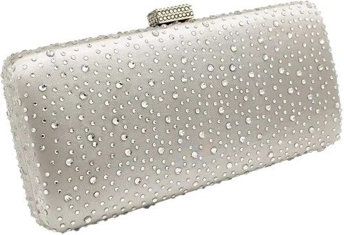 Miniatura 3 de Bolsos de noche elegantes de cristal de embrague de las mujeres de la boda de la caja