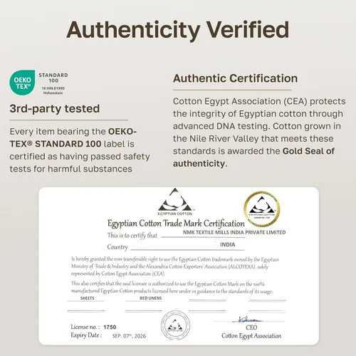 Miniatura 9 de California Design Den Sábanas de Cama 100% Algodón Egipcio - Juego de Sábanas King de Lujo Auténtico Certificado con Bolsillos Profundos, Satén
