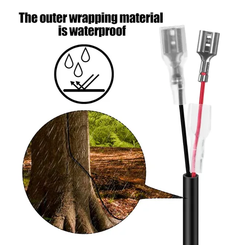 Miniatura 3 de Cable de alimentación para cámara de sendero, cable de alimentación externo CC de 79 pulgadas compatible con cámara de juego de 0.217 x 0.083 in DC