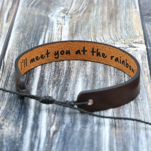 Miniatura 4 de Pulseras de cuero para hombres y mujeres, inspiradoras, de aliento, confirmación religiosa, aniversario, conmemorativo, mensaje de recuerdo, pulsera