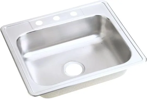 Miniatura 31 de Elkay D12522 Dayton Fregadero de Cocina de Acero Inoxidable de 25" de Empotrar de Una Sola Cubeta - 1 Orificio para Grifo