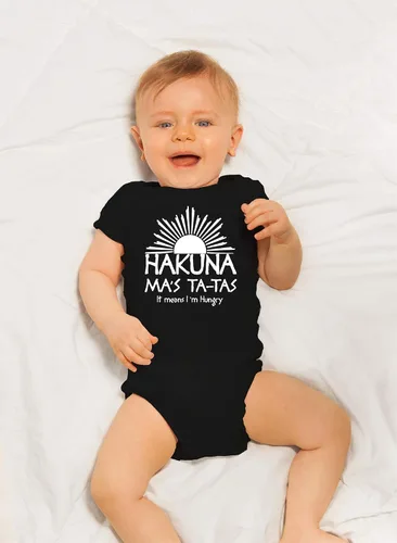 Miniatura 4 de Mameluco Cbtwear Hakuna Ma's Ta-Tas, divertido, bonito, de una pieza, novedad para bebé