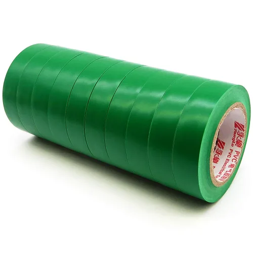Maveek - 10 rollos de cinta aislante de PVC para aislamiento eléctrico, grado industrial de alta gama, clasificación UL de 176 grados y 600 voltios,